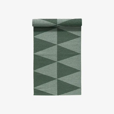 Nordic Nest Scandi Living Rime plastic rug green 70x150cm