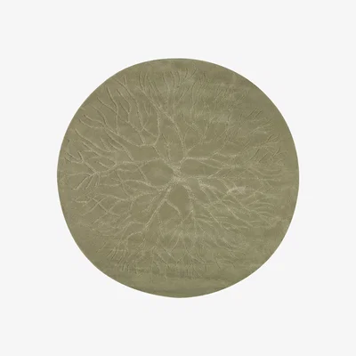 Nordic Nest Bird's nest hand woven rug Ø 220 cm winter green (greent)