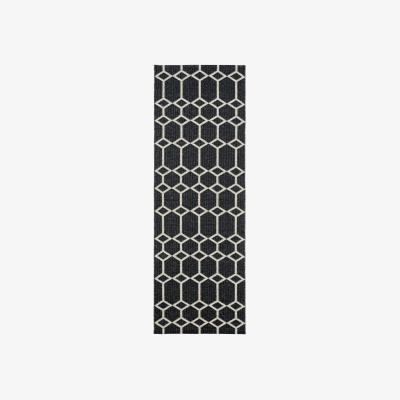 Nordic Nest Ingrid rug black 70x200 cm
