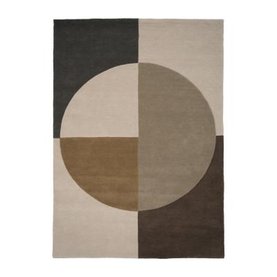 Nordic Nest Linie Design Radiality wool carpet Olive. 250x350 cm
