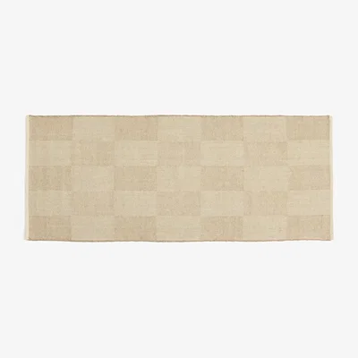 Nordic Nest HAY Check rug Sand 80x200 cm