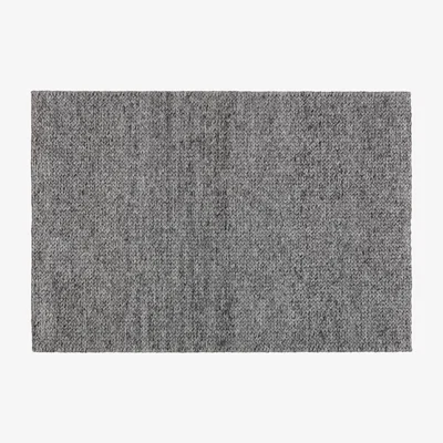 Nordic Nest Braided wool carpet dark grey 200x300 cm