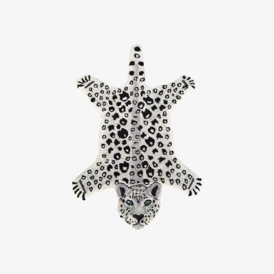 Nordic Nest Classic Collection Leopard rug White 60x90 cm