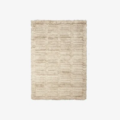Nordic Nest Ferm Living Norte grid rug Natural 160x235 cm