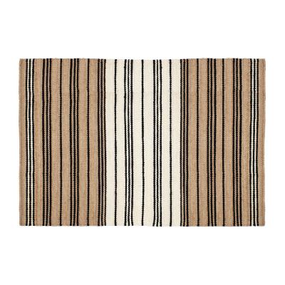 Nordic Nest Dixie Elin jute rug striped 190x290 cm