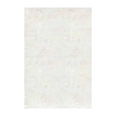 Nordic Nest Layered Artisan wool carpet Bone White 180x270 cm