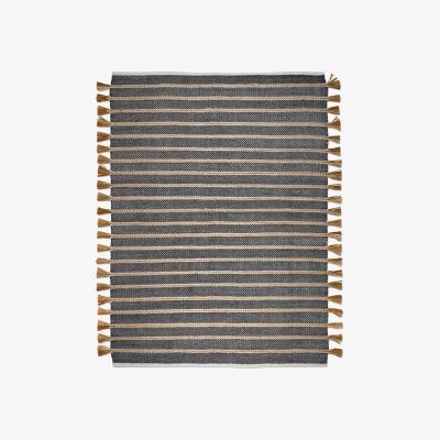 Nordic Nest Classic Collection Candin rug Black/jute 250x350 cm
