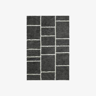 Nordic Nest Sita wool carpet 180x270 cm grey melange-white