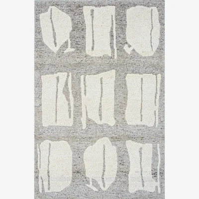 Nordic Nest Tell Me More Millinge wool rug Ivory-grey 200x300 cm