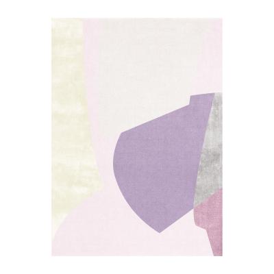 Nordic Nest Layered Candyland wool carpet Purple-pink. 250x350 cm