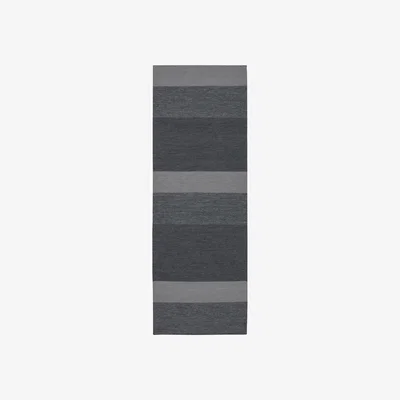 Nordic Nest Granite wool rug dark grey 80x240 cm