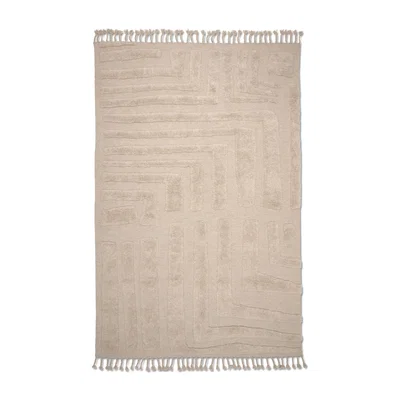 Nordic Nest Classic Collection Field wool rug 250x350 cm Natural Beige