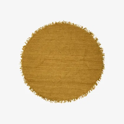 Nordic Nest Bloomingville rug jute Ø 150 cm Yellow