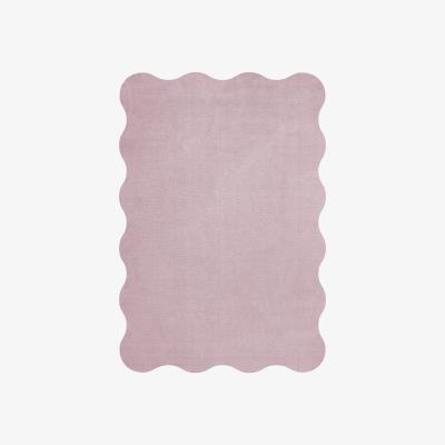 Nordic Nest Scallop wool carpet 250x350 cm Pink lavender