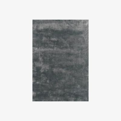 Nordic Nest Solid viscose rug , 180x270 cm Dark sky (grey)