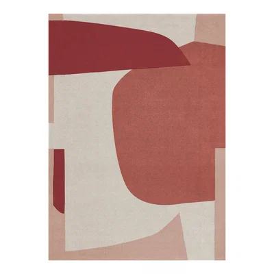 Nordic Nest Layered Cloudberry wool rug 250x350 cm