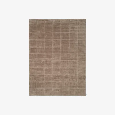 Nordic Nest Classic Collection Grid rug Chocolate 170x230 cm