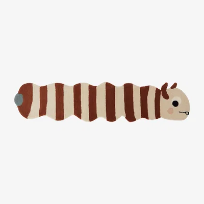 Nordic Nest Leo larva rug 40x180 cm Caramel-off white