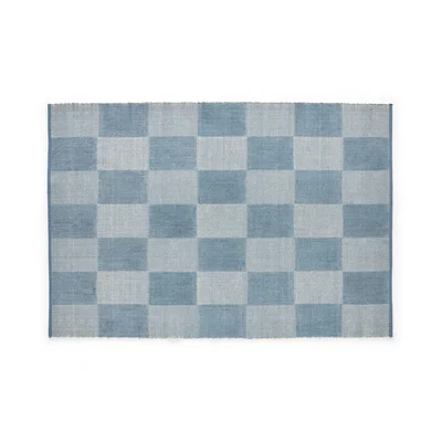 Nordic Nest HAY Check rug S Light blue 140x200 cm