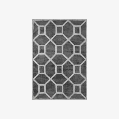 Nordic Nest Viskos entrance rug , 160x250 cm elephant gray (grey)