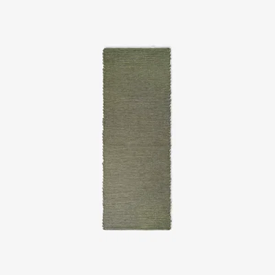 Nordic Nest Hazelnut rug 60x180 cm Bottle green