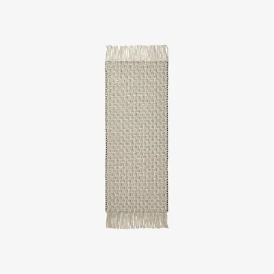 Nordic Nest Ferm Living Udo rug Off-white-black 80x200 cm