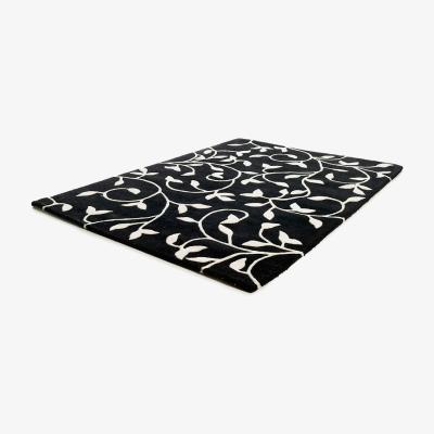 Nordic Nest Grow rug black-white 140x200 cm