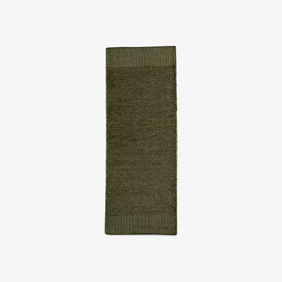Nordic Nest Woud Rombo rug moss green 75x200 cm