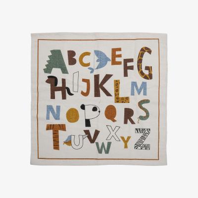 Nordic Nest Bloomingville Memmo rug 110x110 cm Alphabet