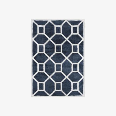 Nordic Nest Viskos entrance rug , 200x320 cm midnight blue (blue)