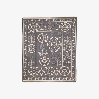 OKA Mysore Stonewashed Cotton Rug - Blue