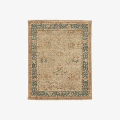 OKA OKA, Berina Rug - Grey Blue, Rugs, Cotton/Wool, Floral