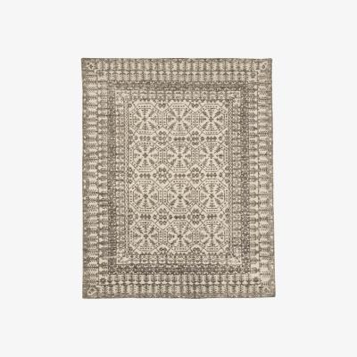 OKA OKA, Ely Rug - Granite/Lead White, Rugs, Wool, Geometric