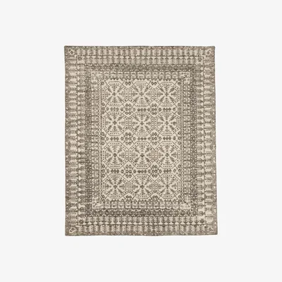 OKA OKA, Ely Rug - Granite/Lead White, Rugs, Wool, Geometric