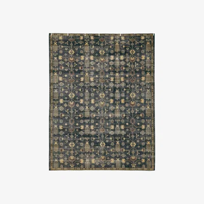 OKA OKA, Achamore Rug - Navy, Rugs, Cotton/Wool, Geometric