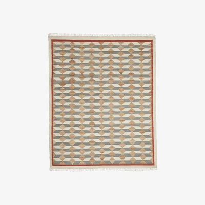 OKA OKA, Bagha Rug 244x305cm - Multi, Rugs, Wool, Geometric