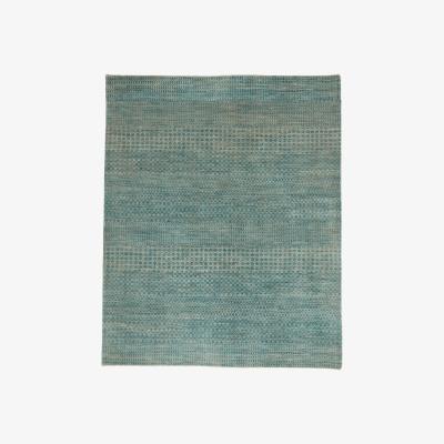 OKA OKA, Hatton Rug - Teal, Rugs, Cotton/Wool, Geometric