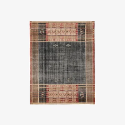 OKA Signa Rug - Red/Dark Blue