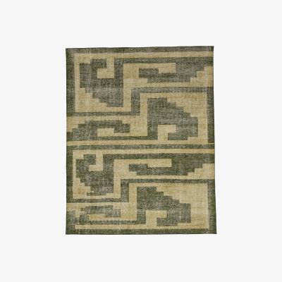OKA OKA, Sefa Rug 244x305cm - Distressed Green, Rugs, Wool, Geometric