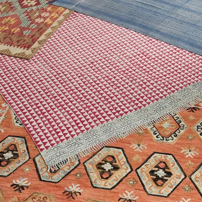 OKA OKA, Large Alanya Rug - Multi, Rugs, Cotton/Wool, Persian