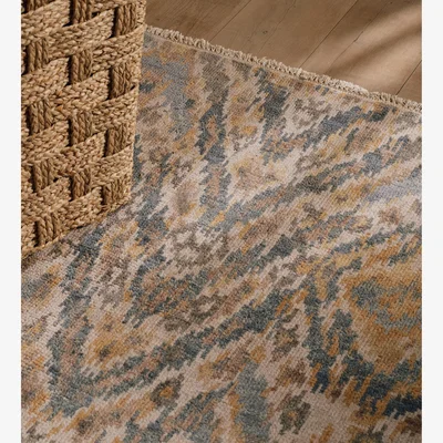 OKA OKA, Dendron Rug 244x305cm - Warm Natural/Blue, Rug