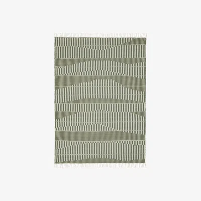 OKA OKA, Collina Indoor/Outdoor Rug - Lake Green, Rugs, PET, Striped