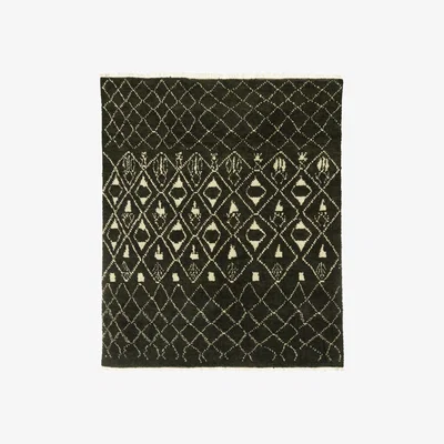 OKA OKA, Cheviot Rug - Nero, Rugs, Cotton/Wool, Geometric