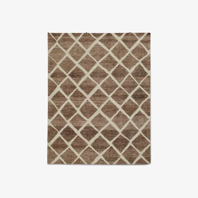 OKA Rhombi Rug - Grey/ Natural