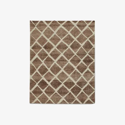 OKA OKA, Rhombi Rug - Grey/ Natural, Rugs
