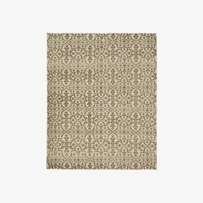 OKA OKA, Briony Rug - Natural/Teal, Rugs, Jute