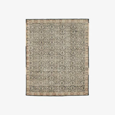 OKA OKA, Kirmani Rug - Distressed Green, Rugs, Cotton/Wool, Persian