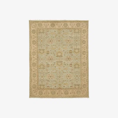 OKA OKA, Beccles Rug - Washed Lichen, Rugs, Cotton/Wool, Geometric