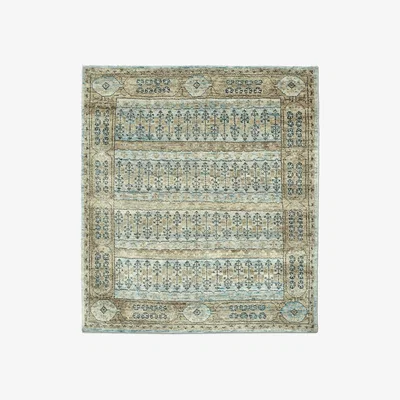 OKA OKA, Lapis Rug - Blue, Rugs, Cotton/Wool, Geometric/Rustic