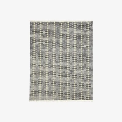 OKA OKA, Sycamore Rug 8'x10' - Gray Blue, Rugs, Cotton/Wool, Geometric
